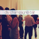 diy champagne bar